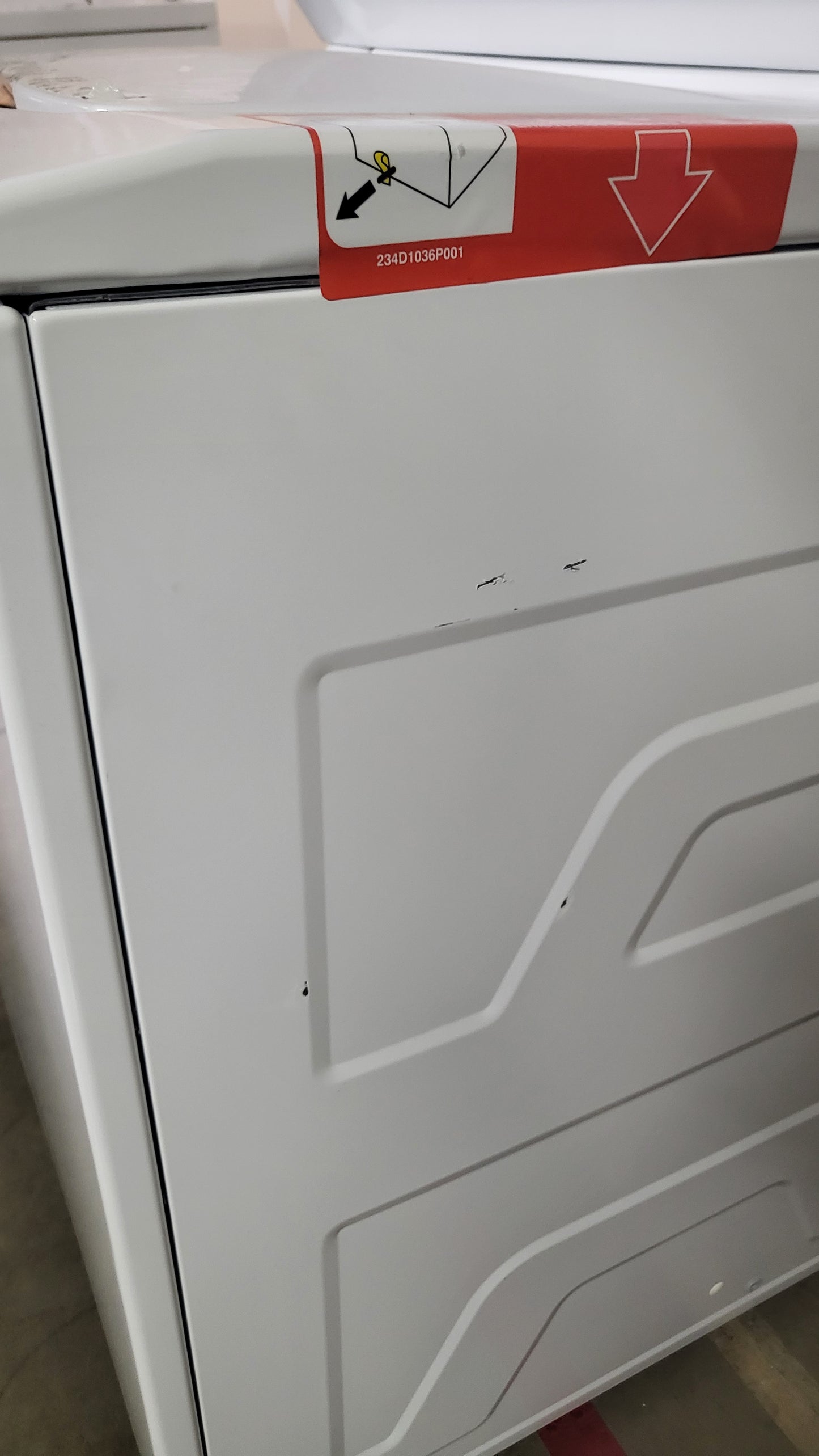 GE Unitized Spacemaker 3.8 Cu. Ft. Washer and 5.9 Cu. Ft. Electric Dryer - GUD27ESSMWW