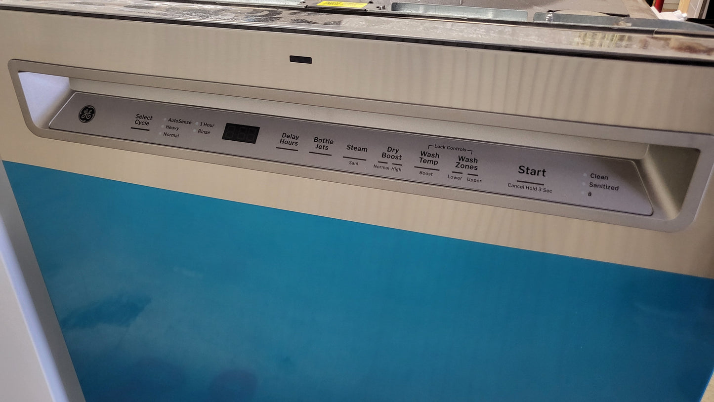 GE Front Control with Stainless Steel Interior Dishwasher - GDF670SYVFS