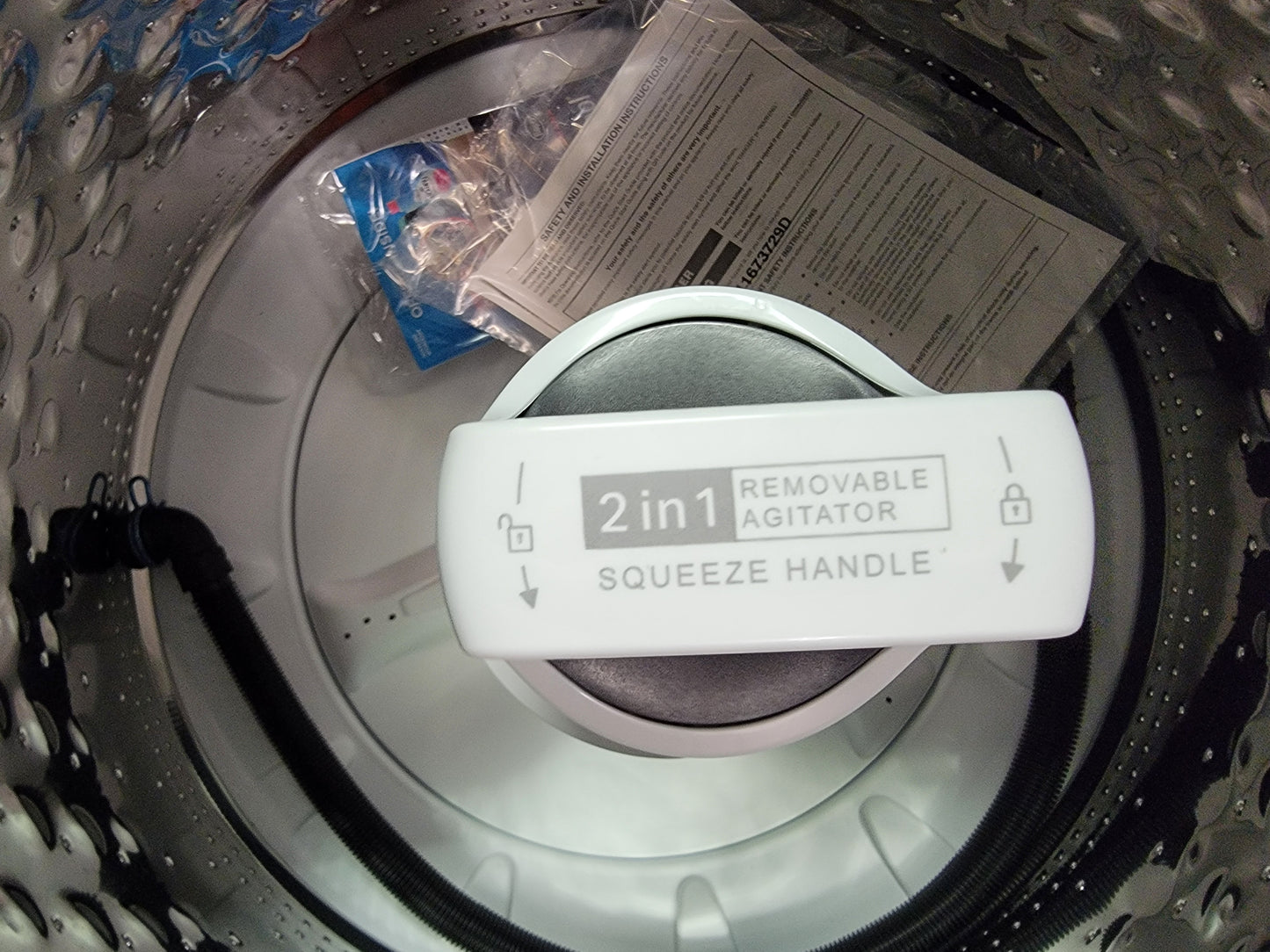 Whirlpool 4.7-4.8cu ft High Efficiency 2 in 1 Removable Agitator & Impeller Top-Load Washer - WTW5057LW