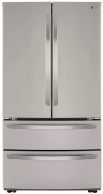 LG 22.7 cu ft 4-Door Counter-Depth French Door Refrigerator - LMWC23626S