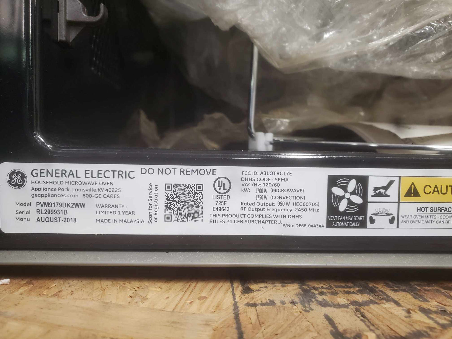 GE Profile 1.7 Cu. Ft. Convection Over-the-Range Microwave /w Sensor Cooking (White) - PVM9179DKWW