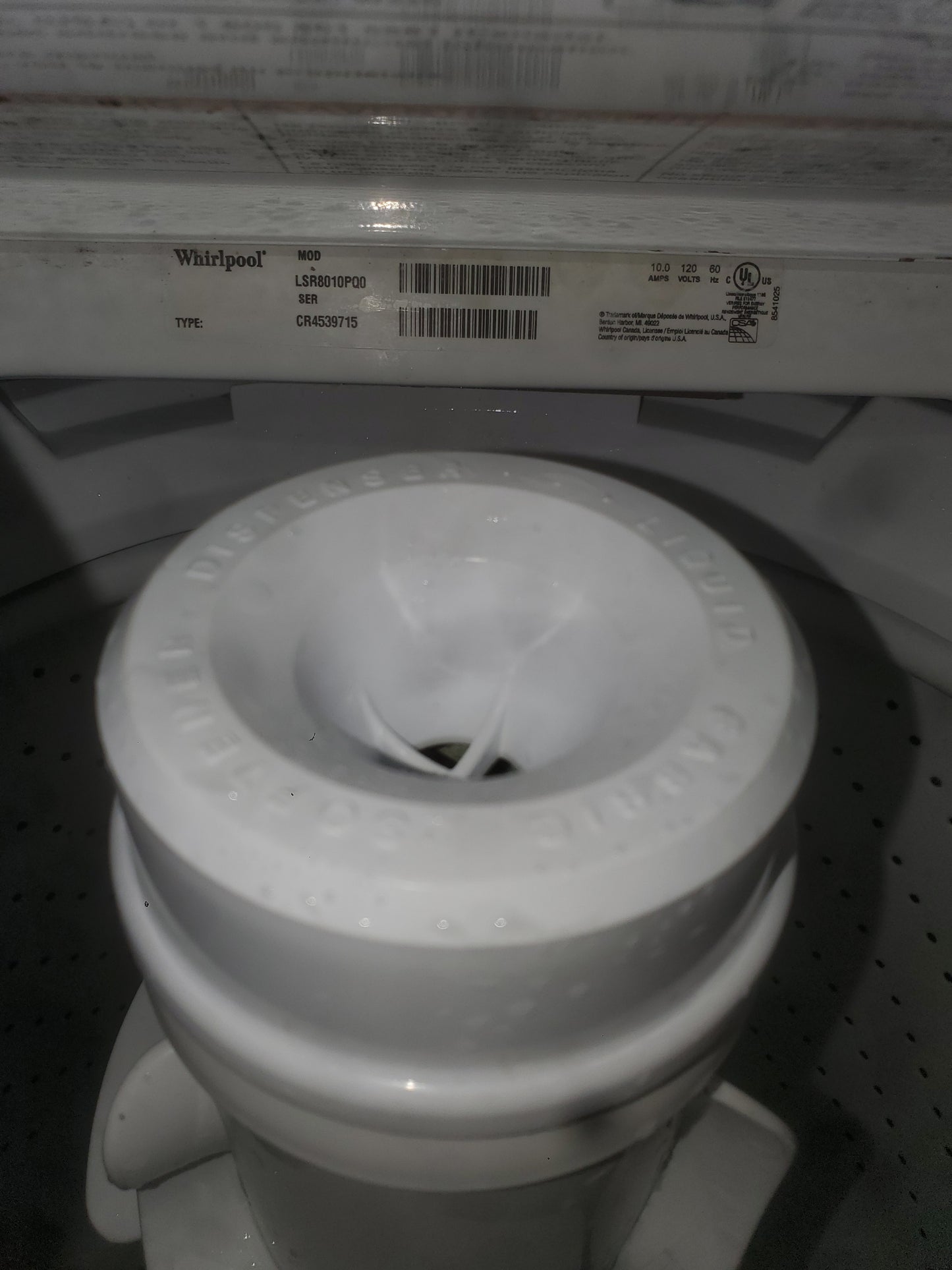 Whirlpool 3.2cu ft 27in Top-Load Washer - LSR8010PQ0