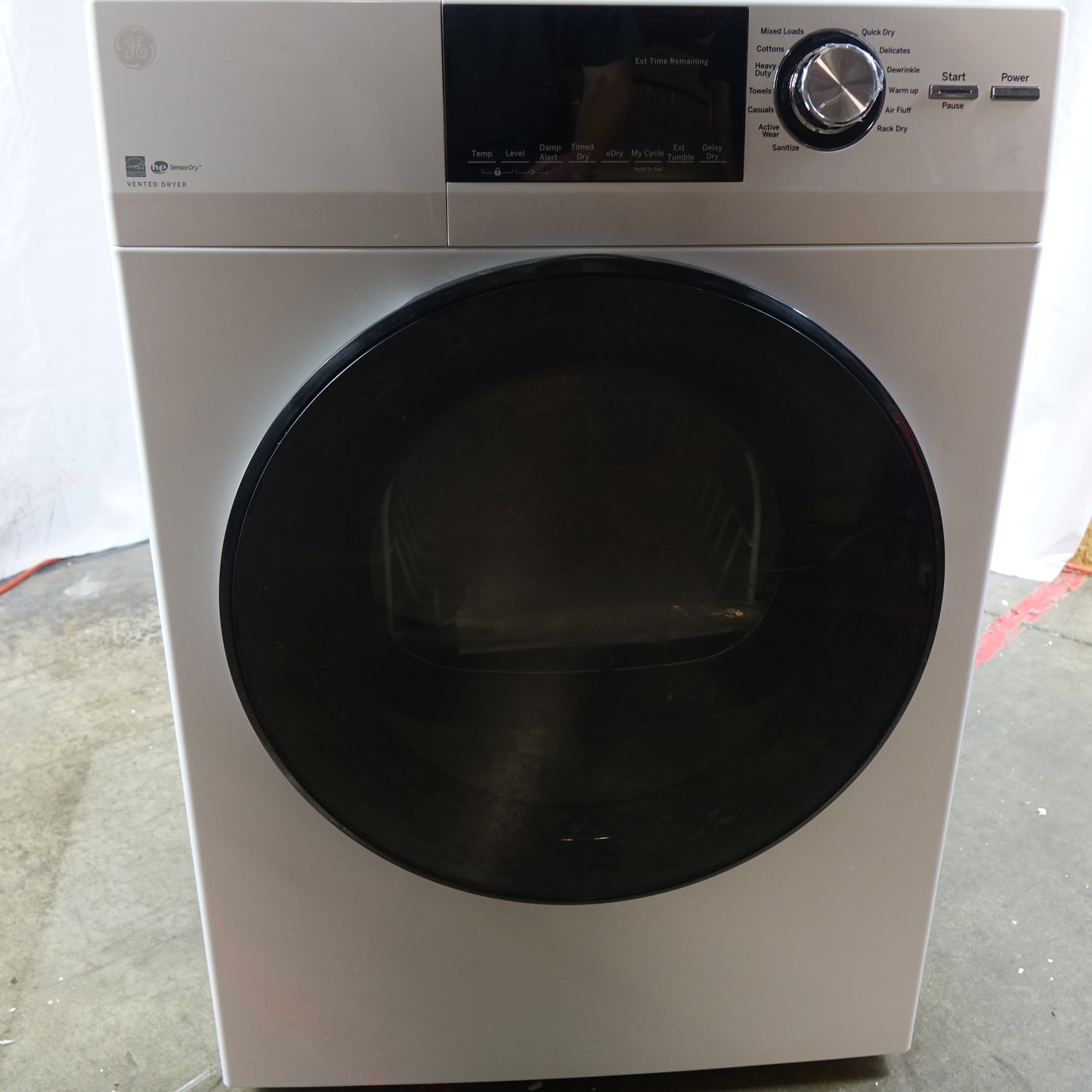 GE 4.3 cu. ft. 24in Front Load Stackable Electric Dryer - GFD14ESSNWW