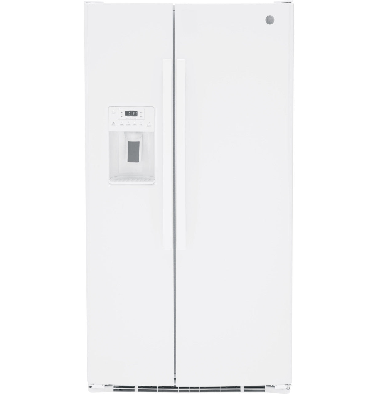 GE 25.3Cu Ft Side-By-Side Refrigerator with Filtered Water/Ice Dispenser (White)