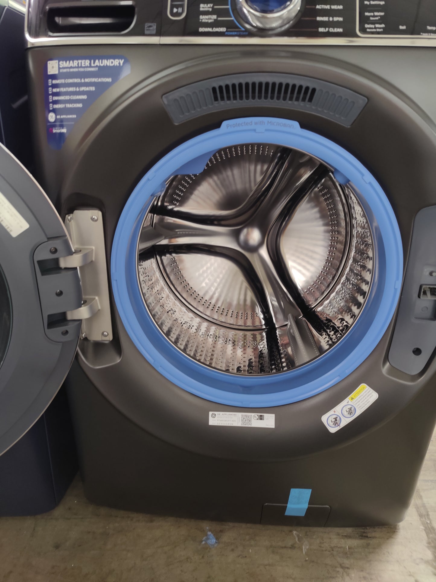 GE Profile 5.3Cu Front Load Steam Washer w/ SmartDispense UltraFresh & OdorBlock - PFW950SPTDS