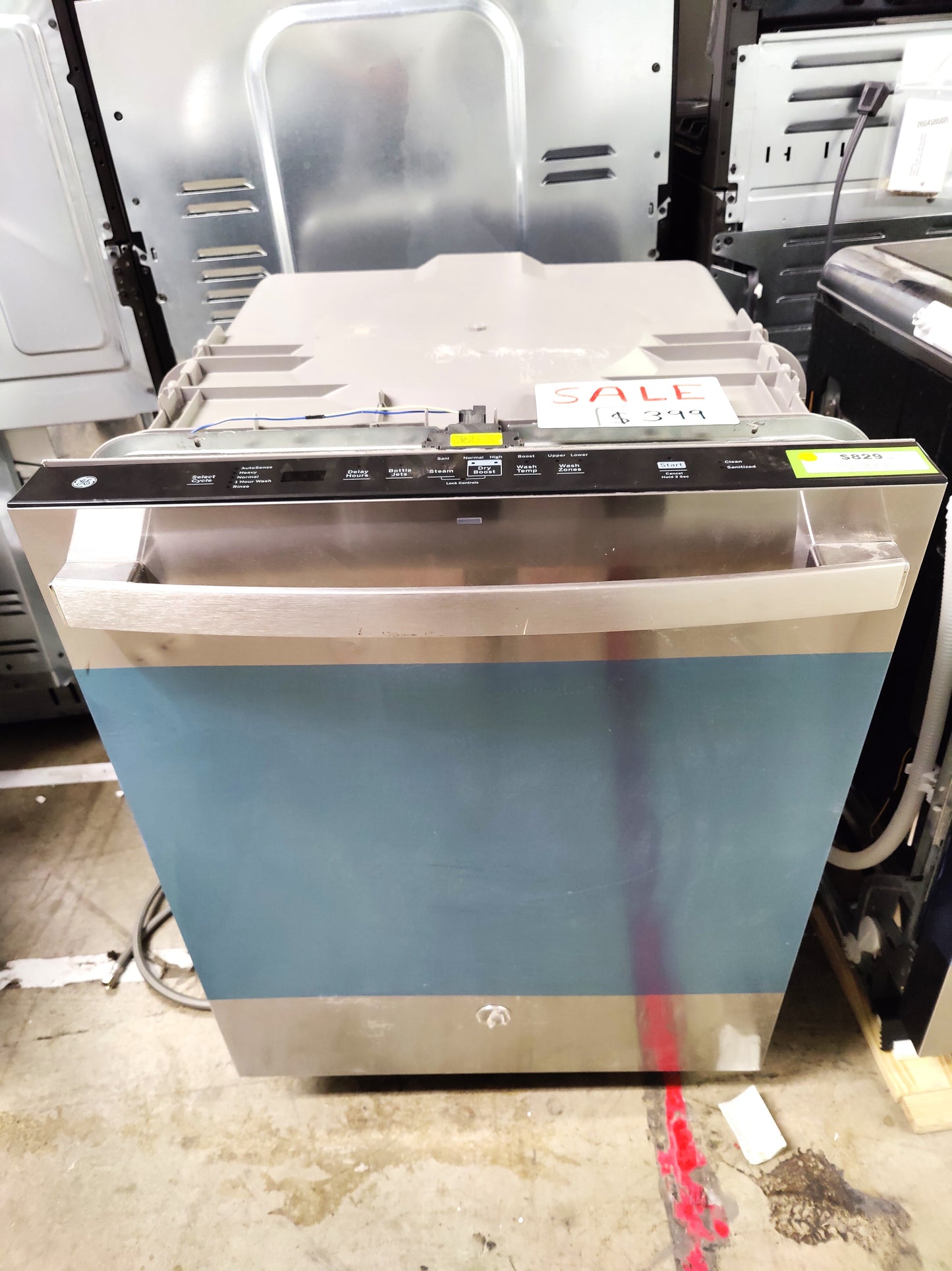 GE 24" Stainless Built-In Top Control Dishwasher with Sanitize Cycle & Dry Boost