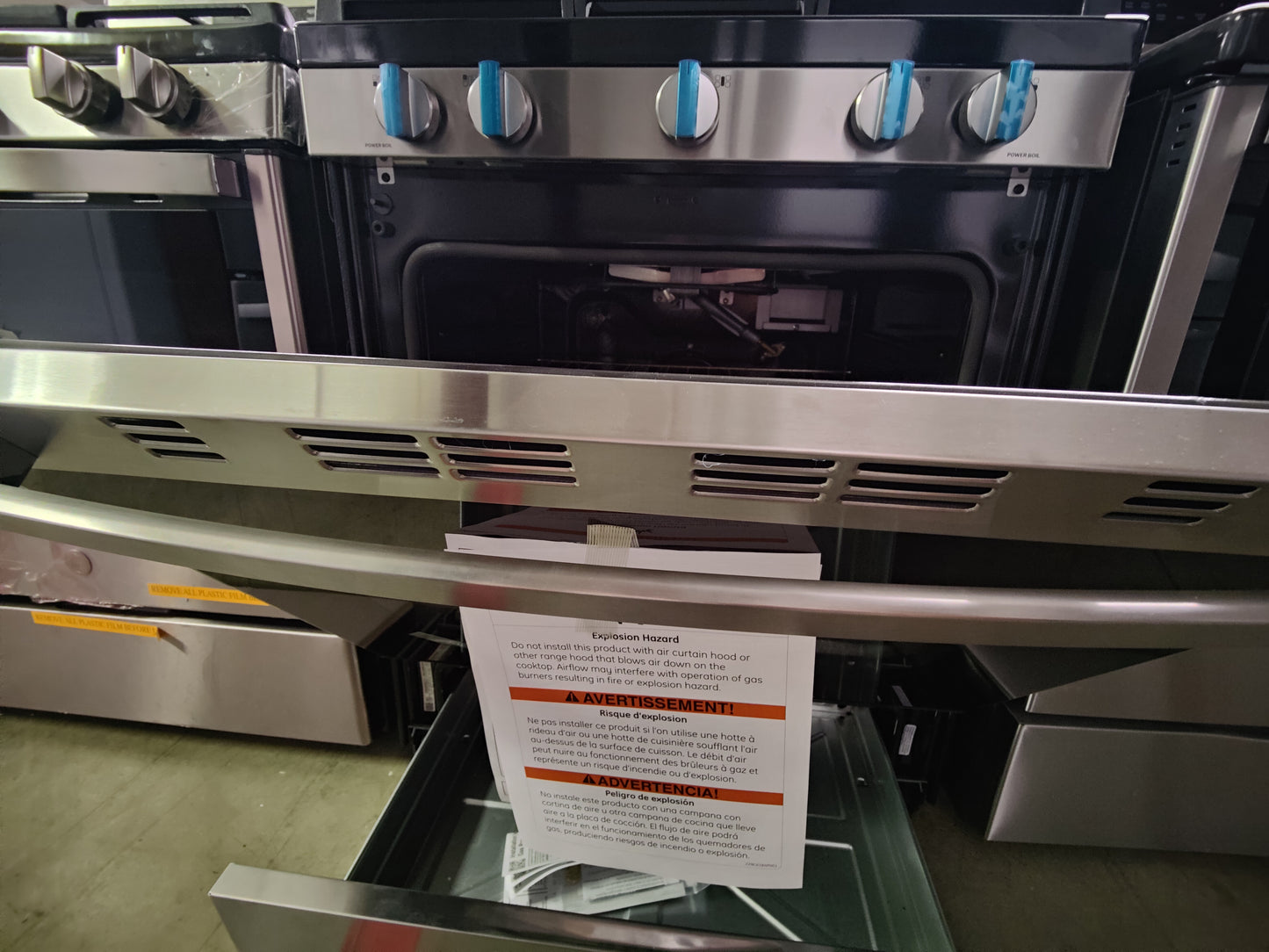 GE 30" Stainless Free-Standing Gas Range Convection Oven No Preheat Air Fry