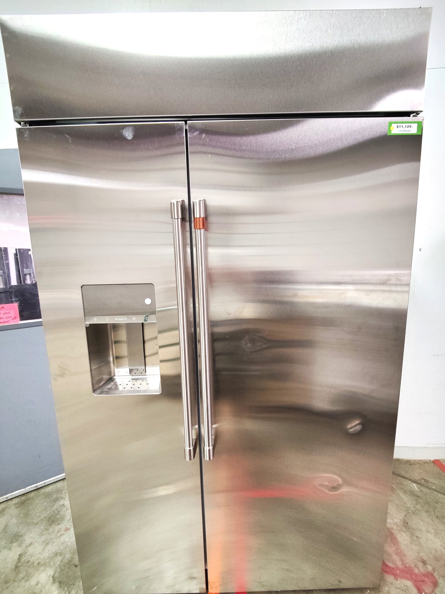 GE Cafe 48" Built-In Side-by-Side Refrigerator w/ Filtered Water/Ice Dispenser