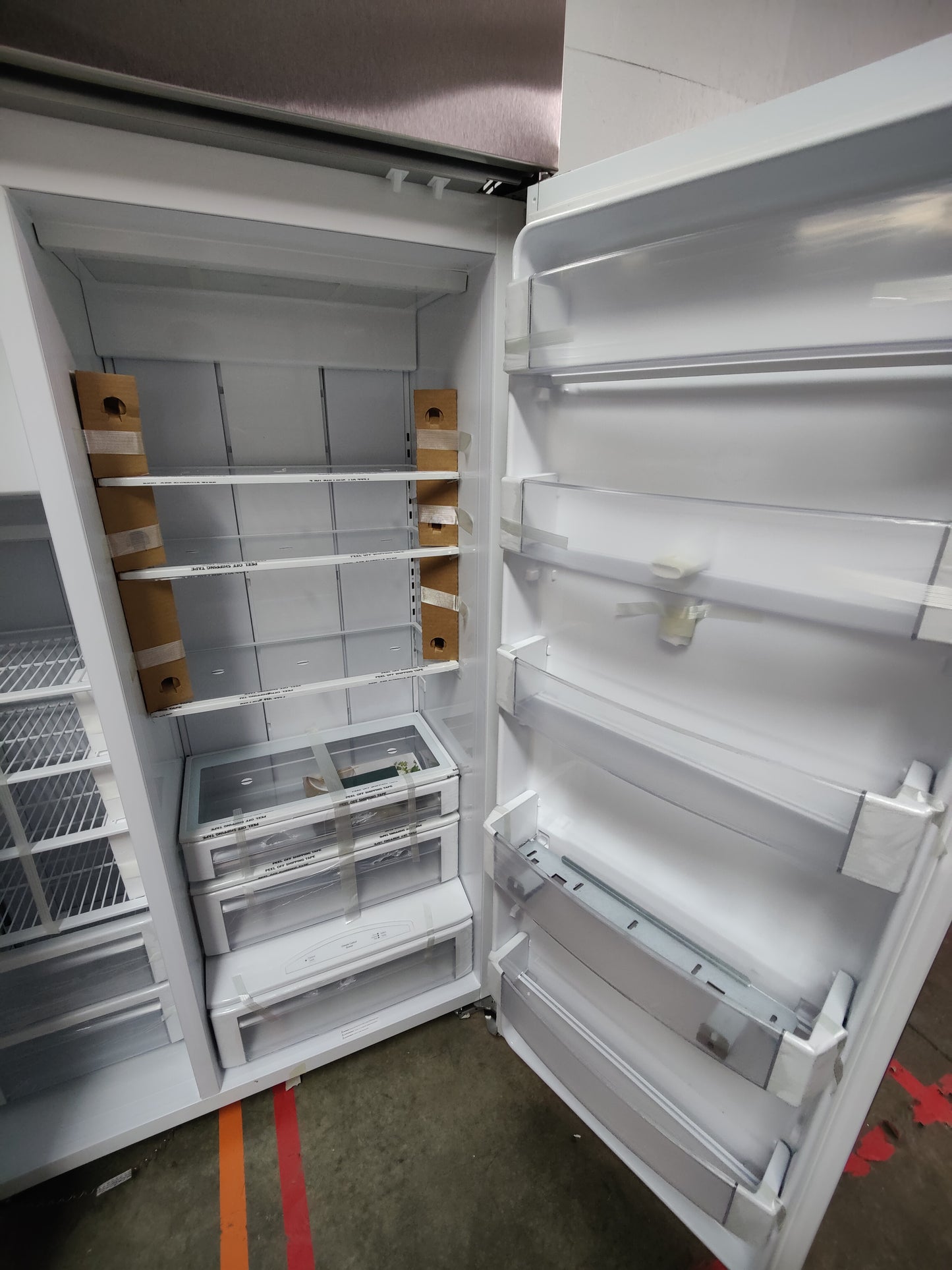 GE Cafe 48" Built-In Side-by-Side Refrigerator w/ Filtered Water/Ice Dispenser