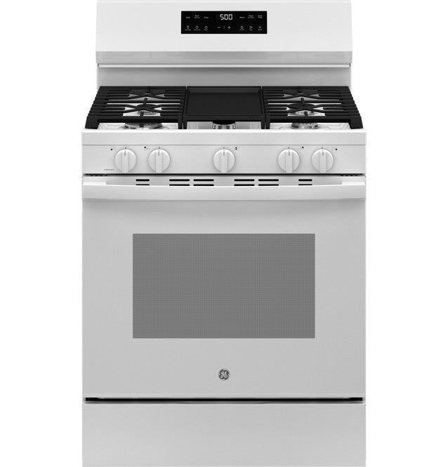 GE Free-Standing Gas Range with Crisp Mode - GGF500PVWW