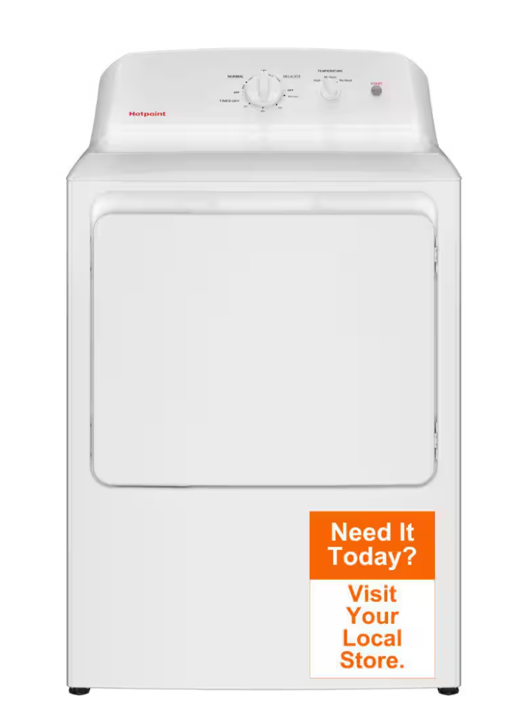Hotpoint 6.2 cu. ft. Capacity Electric Dryer - HTX26EASWWW