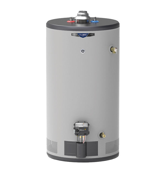 GE RealMAX Premium 50-Gallon Natural Gas Atmospheric Water Heater - GG50S10BXR