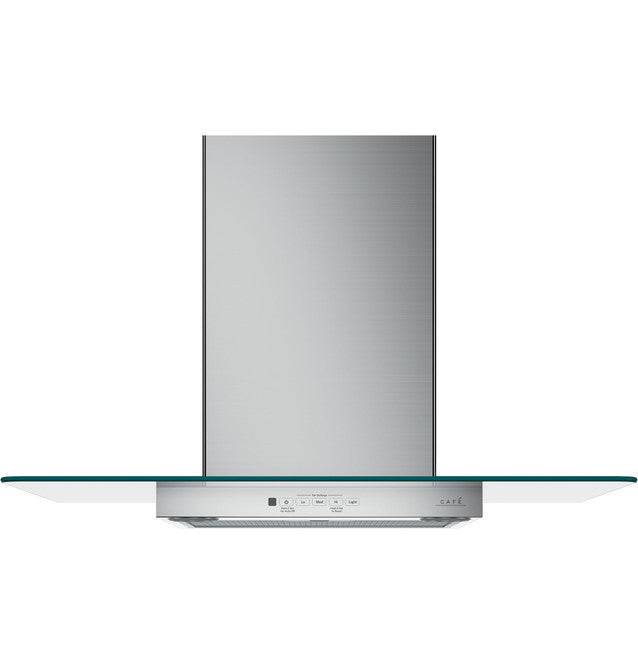 Cafe 30" Wall-Mount Glass Canopy Chimney Hood - CVW73012MSS