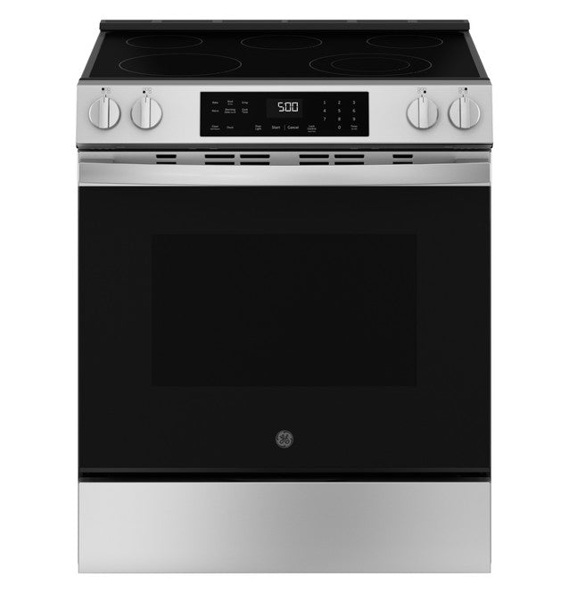GE ESTAR 30" Slide-In Electric Range with Crisp Mode - GRS500PVSS