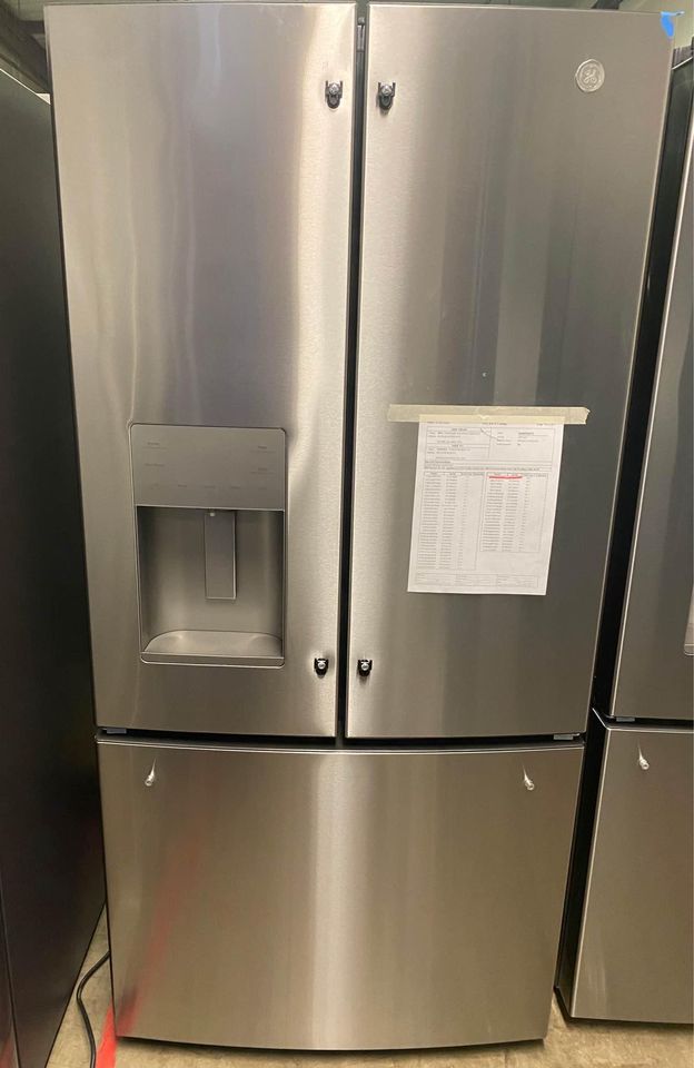 GE ENERGY STAR 17.5 Cu. Ft. Counter-Depth French-Door Refrigerator - GYE18JYLFS