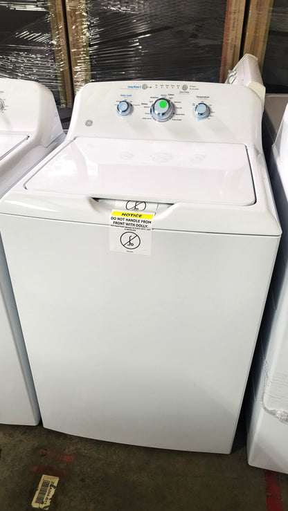 GE 4.2 cu. ft. Capacity Washer with Stainless Steel Basket - GTW335ASNWW