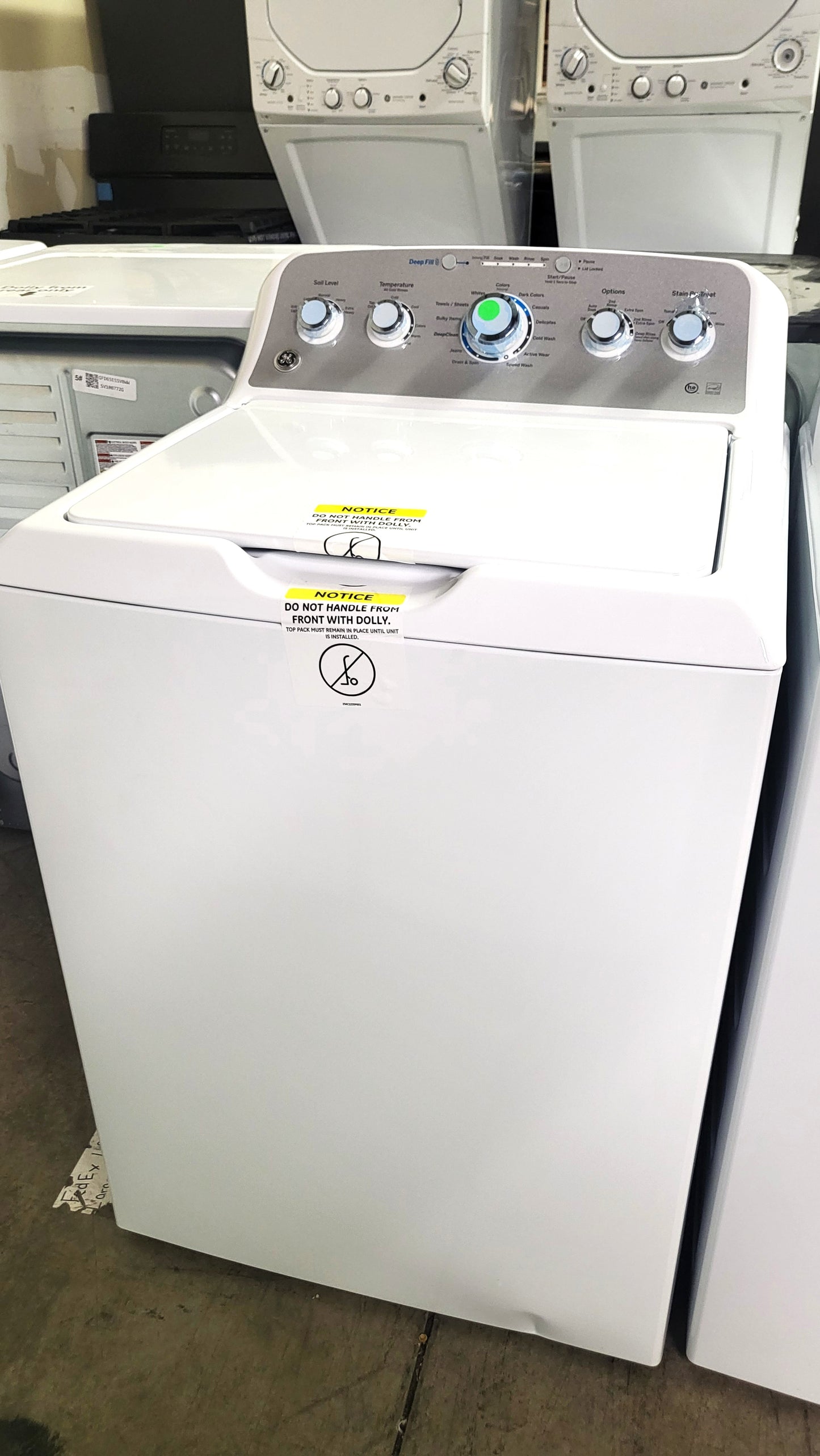 GE ENERGY STAR 4.4 cu. ft. Stainless Steel Capacity Washer - GTW490ACJWS