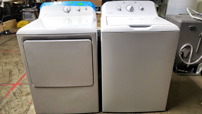 Hotpoint 3.8 Cu. Ft. Top Load Washer and 6.2 Cu. Ft. Electric Dryer Set
