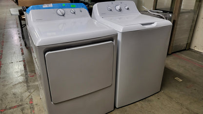 Hotpoint 3.8 Cu. Ft. Top Load Washer and 6.2 Cu. Ft. Electric Dryer Set