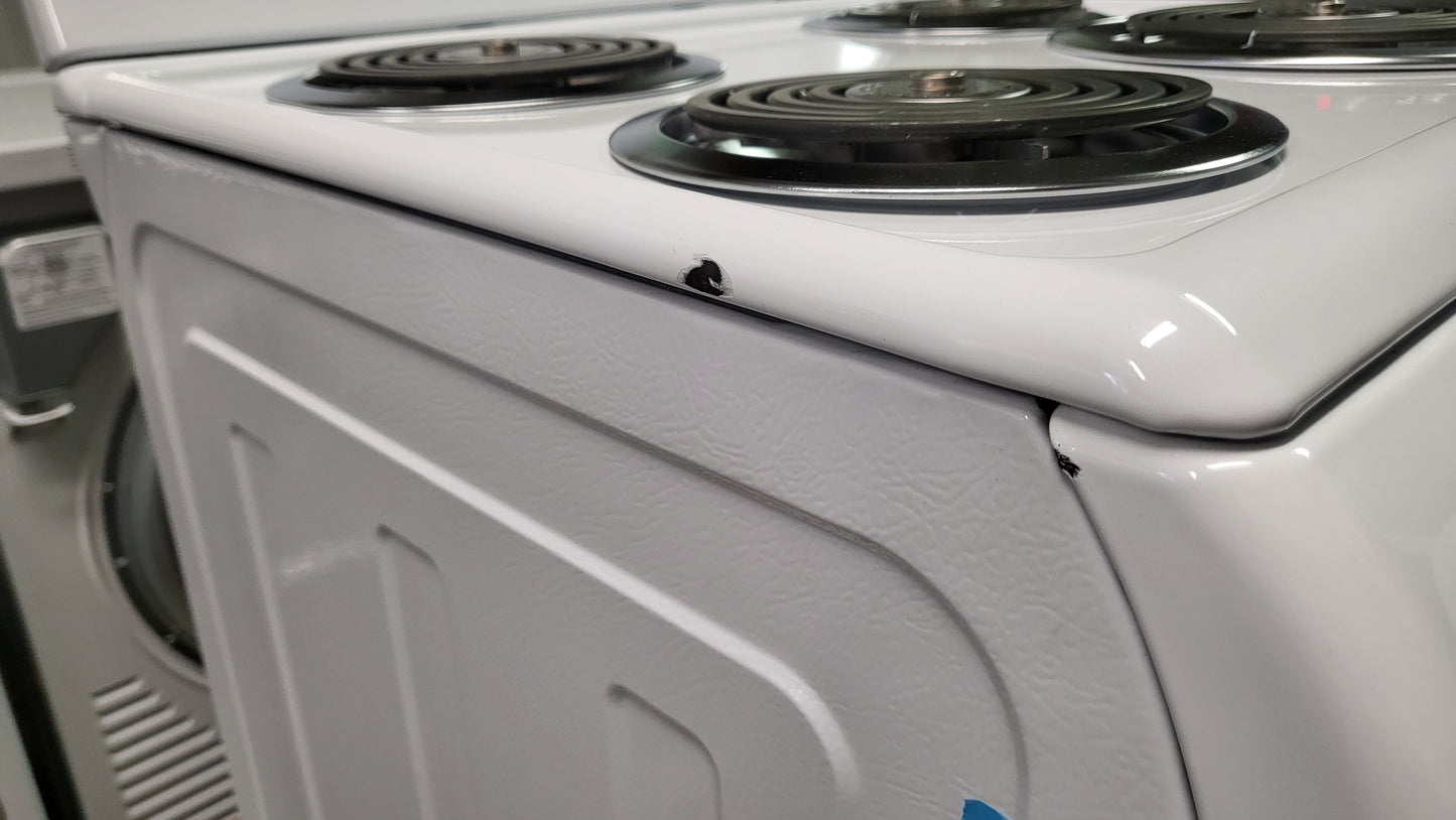 HOTPOINT 24" ELECTRIC FREE-STANDING FRONT-CONTROL RANGE - RAS240DMWW