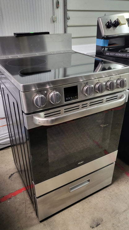 Haier 24" Free-Standing Electric Range w/ Convection - QAS740RMSS