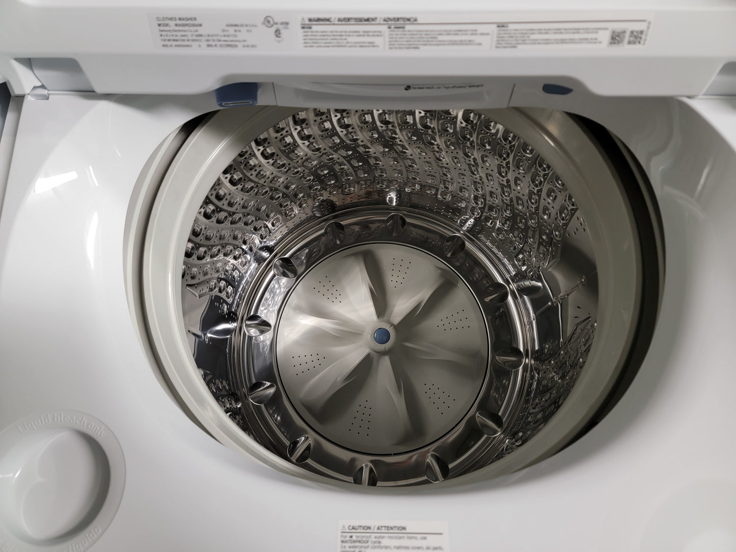 Samsung 5 cu ft High Efficiency Top-Load Washer & 7.4 cu ft Steam Cycle Smart Electric Dryer Set (White) ENERGY STAR - WA50R5200AW/DVE52A5500W