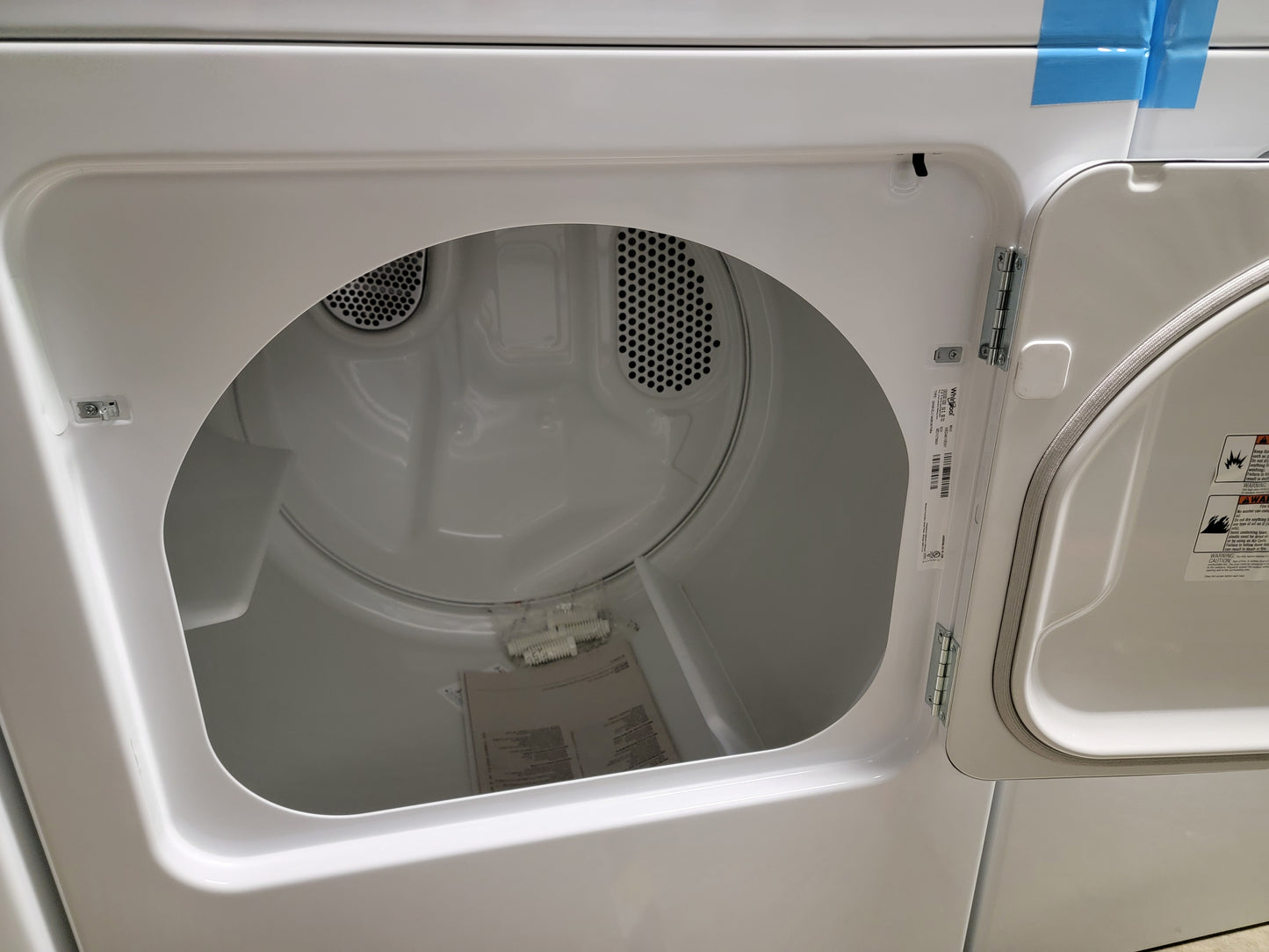 Whirlpool 3.8-3.9 cu ft High Efficiency 2 in 1 Removable Agitator Top-Load Washer & 7 cu ft Heavy-Duty AutoDry Electric Dryer Set (White) - WTW4957PW/WED4815EW