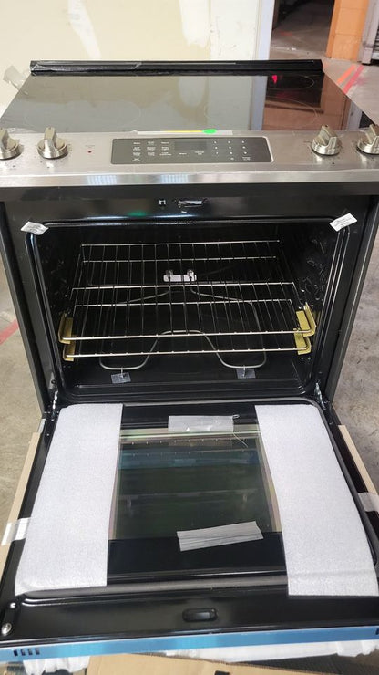 GE® 30" Slide-In Electric Range - JS645SLSS