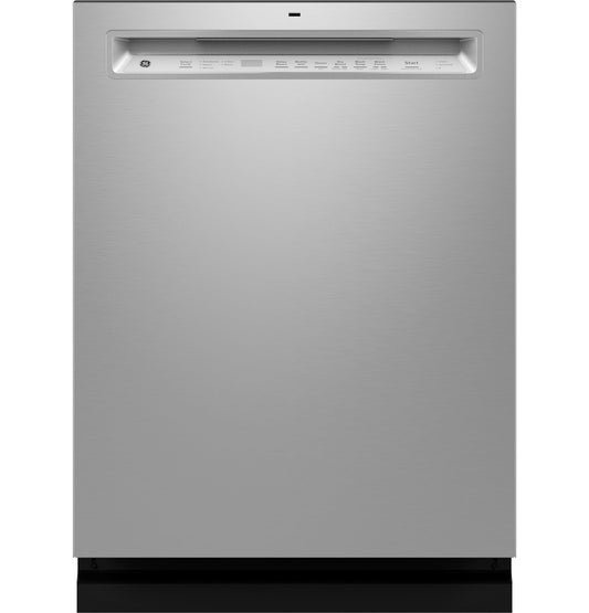 GE Front Control with Stainless Steel Interior Dishwasher - GDF650SYVFS