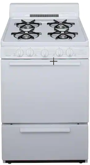 Premier 24-in 4 Burners 2.9-cu ft Freestanding Gas Range - SCK100OP