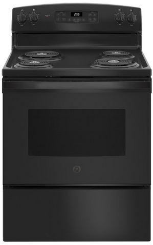 GE 30-in 5 cu. ft. Self-Cleaning Freestanding Electric Range Black - JB256DMBB