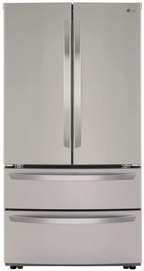 LG 22.7 cu ft 4-Door Counter-Depth French Door Fingerprint Resistant Refrigerator ENERGY STAR - LMWC23626S