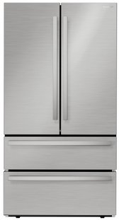 Sharp 22.5-cu ft 4-Door Counter-Depth Fingerprint-Resistant French Door Refrigerator ENERGY STAR - SJG2351FS