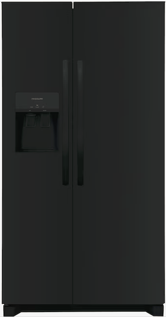Frigidaire 25.6-cu ft Side-by-Side Black Refrigerator /w Water & Ice Dispenser ENERGY STAR - FRSS2623AB
