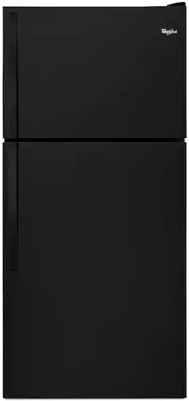 Whirlpool 30in 18.2 cu ft Black Top-Freezer Refrigerator - WRT318FZDB