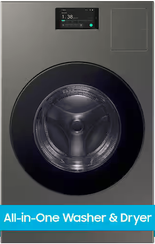 Samsung Bespoke Ultra Capacity All-In-One Washer Dryer Combo /w Super Speed & Ventless Heat Pump ENERGY STAR - WD53DBA900HZ