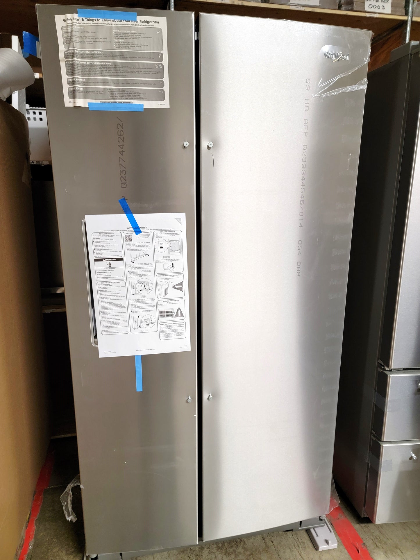 Whirlpool 20.6-cu ft Counter-Depth Side-by-Side Refrigerator - WRS571CIHZ