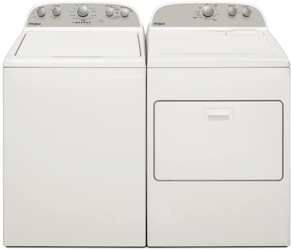 Whirlpool 3.8cu Top Load Washer and 7.0cu Gas Dryer - WTW4955HW