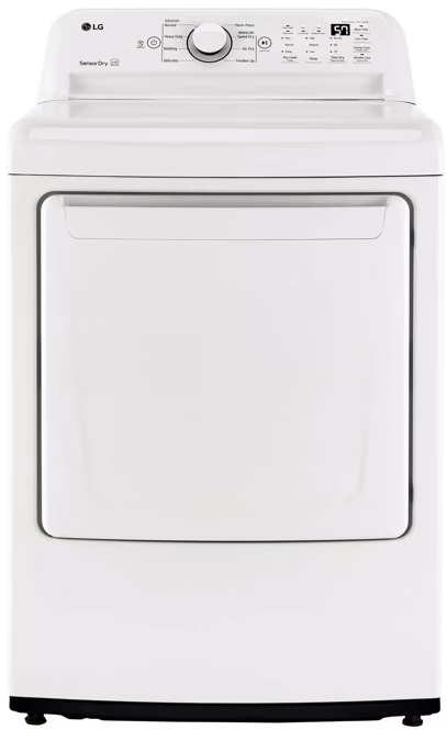 LG 7.3cu Ultra Large Capacity Electric Dryer w/ Sensor Dry - DLE7000W