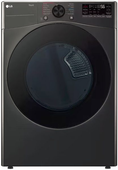 LG 7.4cu Stackable Front Load Sensor Dry & Steam Gas Dryer - DLGX4081B