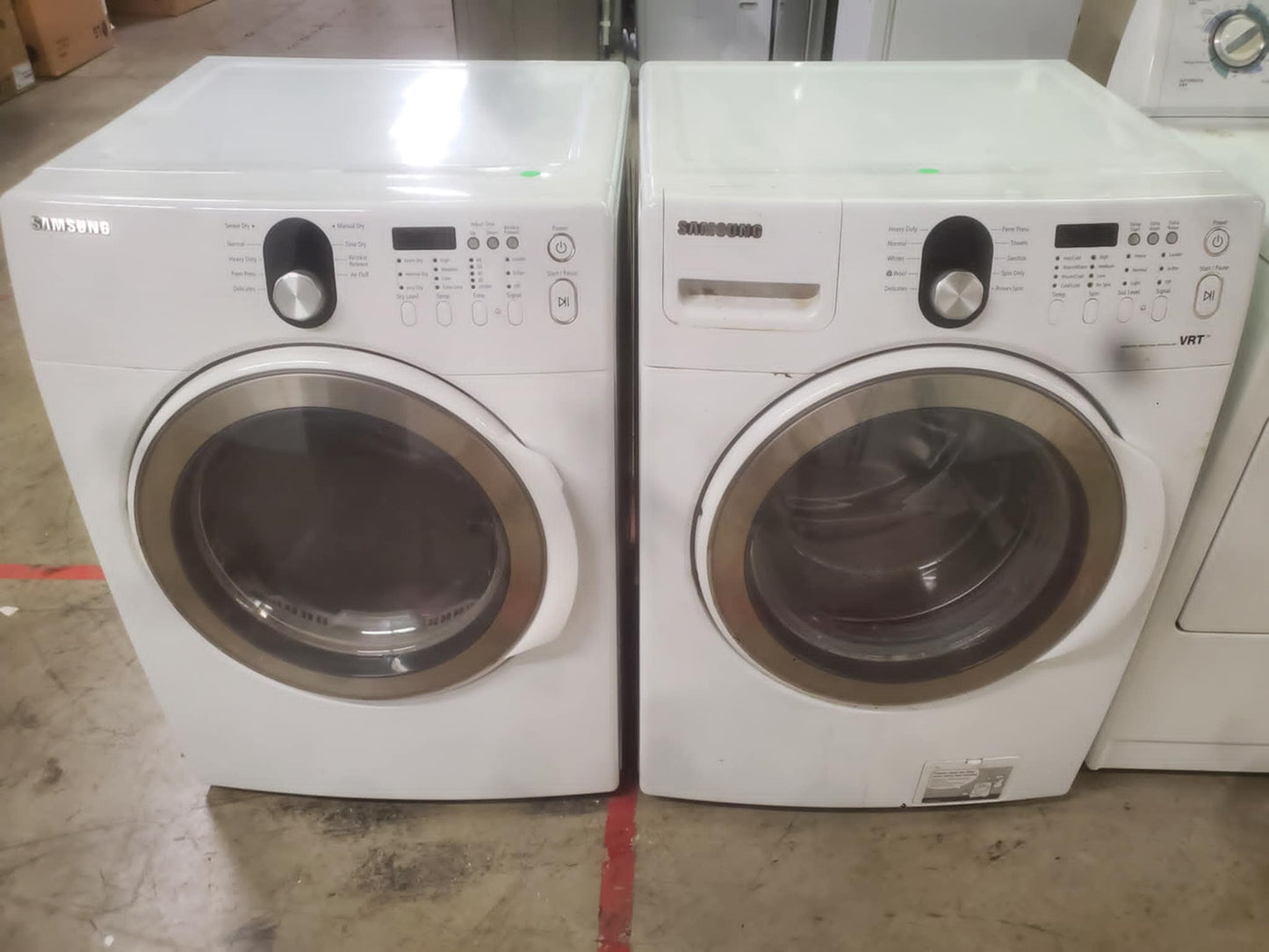 Samsung 4.0cu ft Front Load Washer & Electric Dryer - WF219ANW/DV219AEW