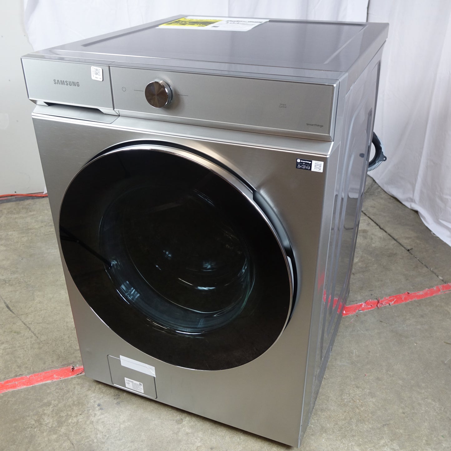 Samsung Bespoke 5.3cu Front Load Washer w/ Auto Dispense- WF53BB8900AT