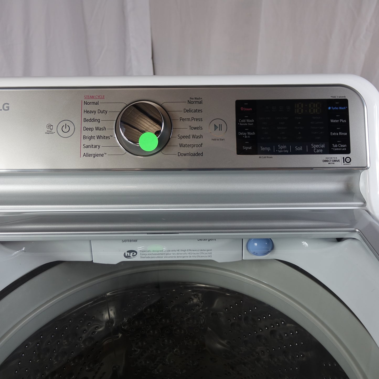 LG 5.5cu High-Efficiency Top Load Impeller Washer /w Steam - WT7900HWA