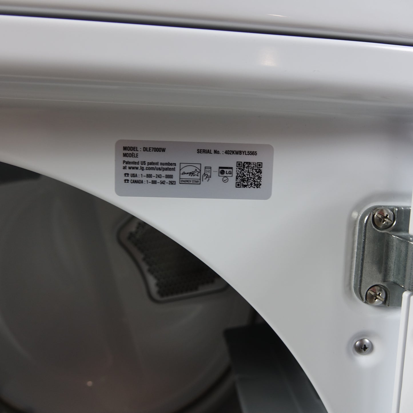 LG 7.3cu Ultra Large Capacity Electric Dryer w/ Sensor Dry - DLE7000W