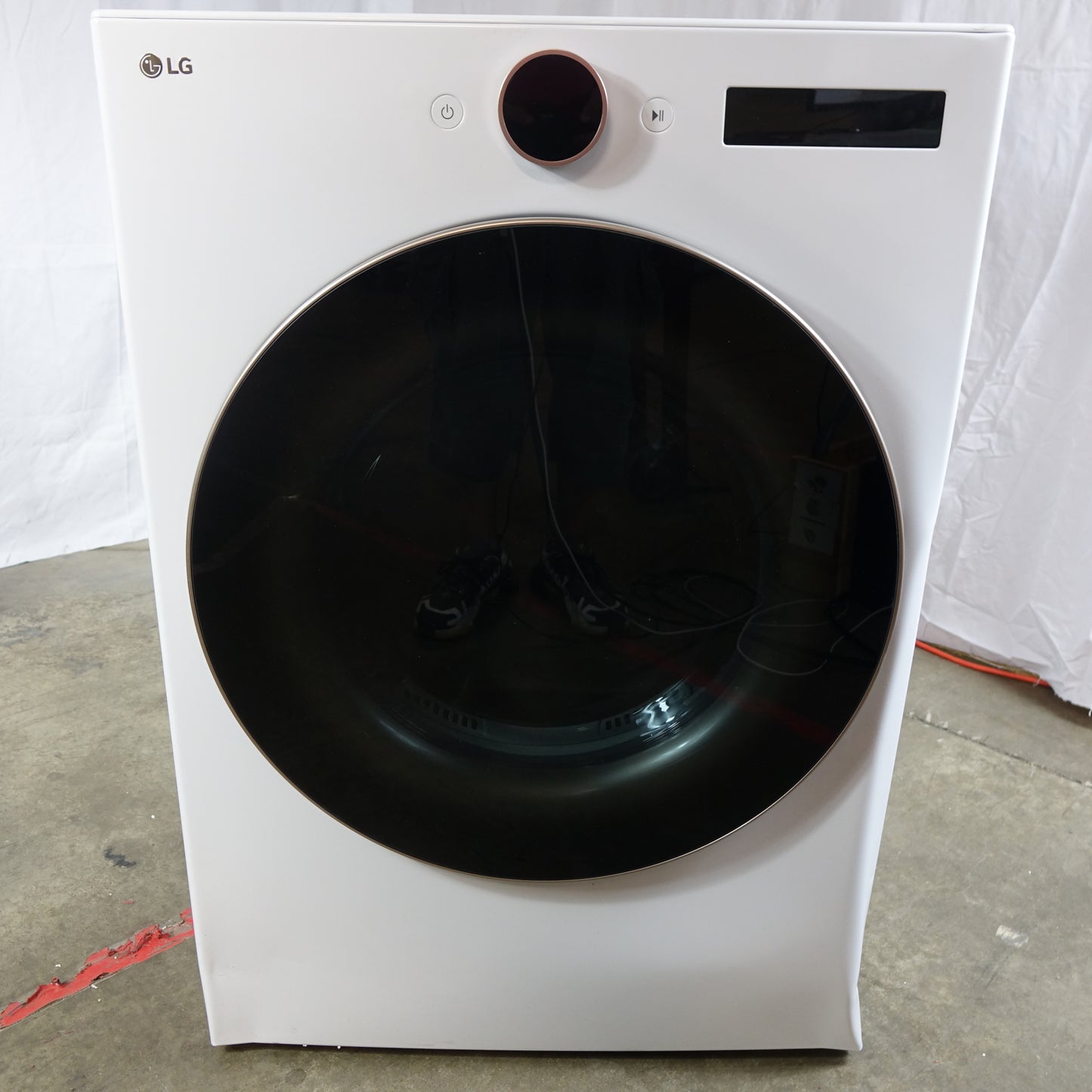 LG 7.4cu Vented Stackable Smart Front Load Electric Dryer - DLEX6500W