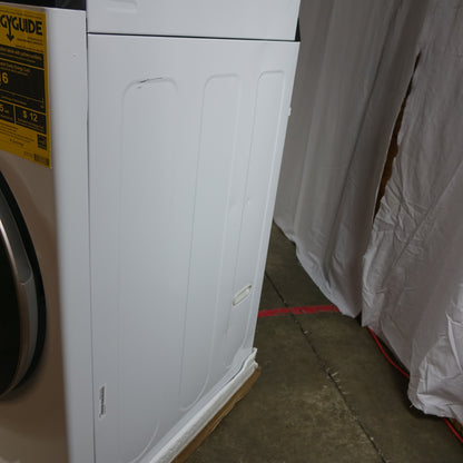 LG Stacked Laundry Center Front Load 4.5cu Washer & 7.4cu Electric Dryer (White)