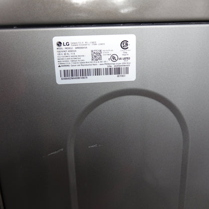 LG 5.2cu Mega Capacity Front Load Washer & 9.0cu Electric Dryer - Graphite Steel