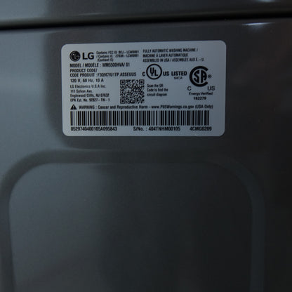 LG 4.5cu Stackable Front Load Washer /w Steam & TurboWash - WM5500HVA