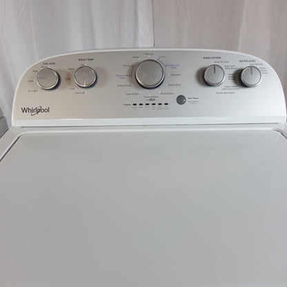 Whirlpool 3.8cu Top Load Washer and 7.0cu Gas Dryer - WTW4955HW