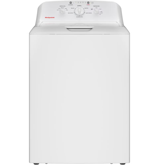 Hotpoint 4.0Cu Ft Washer w/ Stainless Basket, Cold Plus & Water Level Control